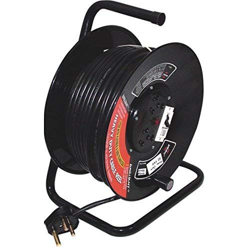 Brilliant Cable Drum 25 mtr (1.5 mm, 3 core Cable) Red