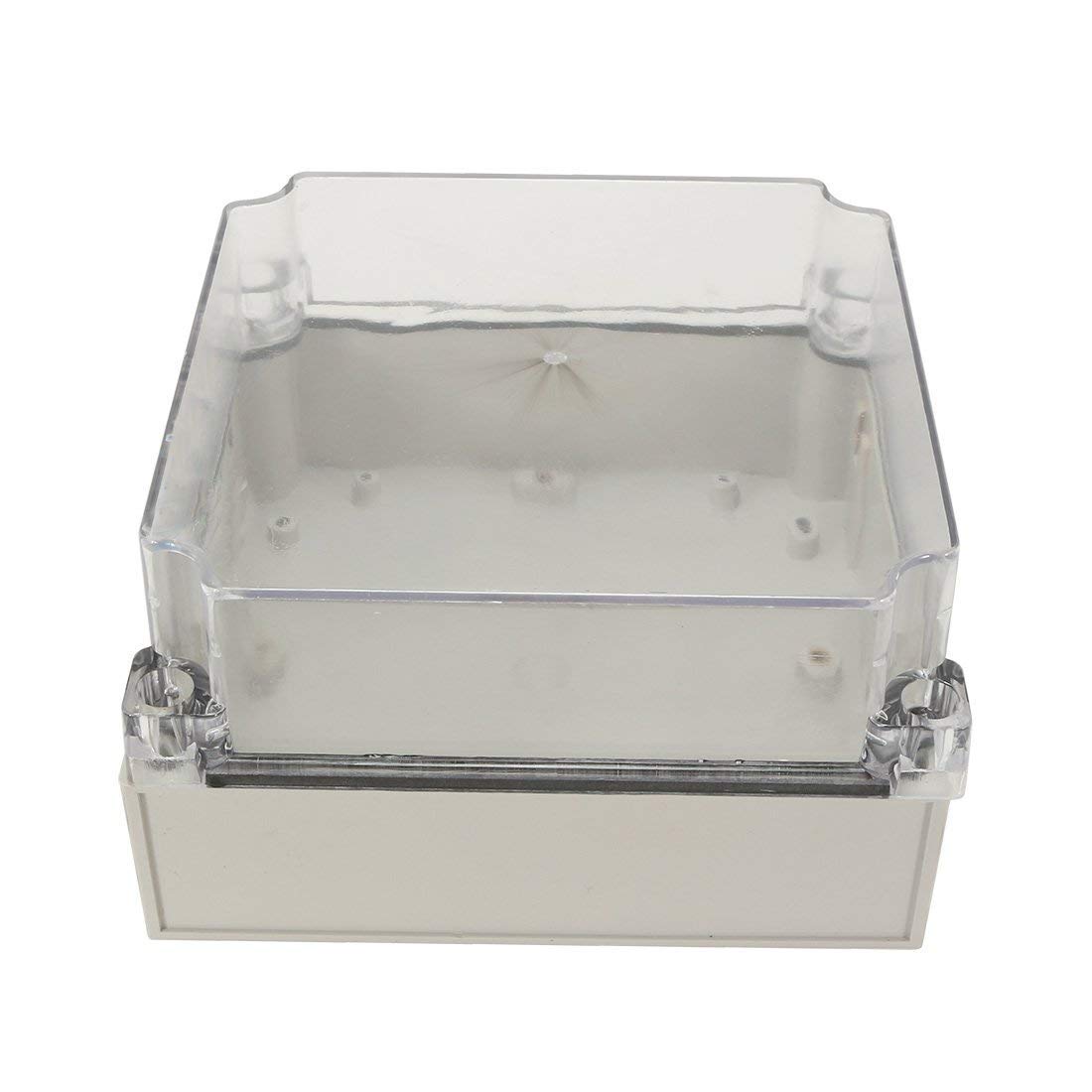 JAMPS 180x180x100mm Clear Cover TRANSPARENT Junction Box IP66 Waterproof Project Case Enclosure PC Transparent Cover (7.09 x 7.09 x 3.94 inches)