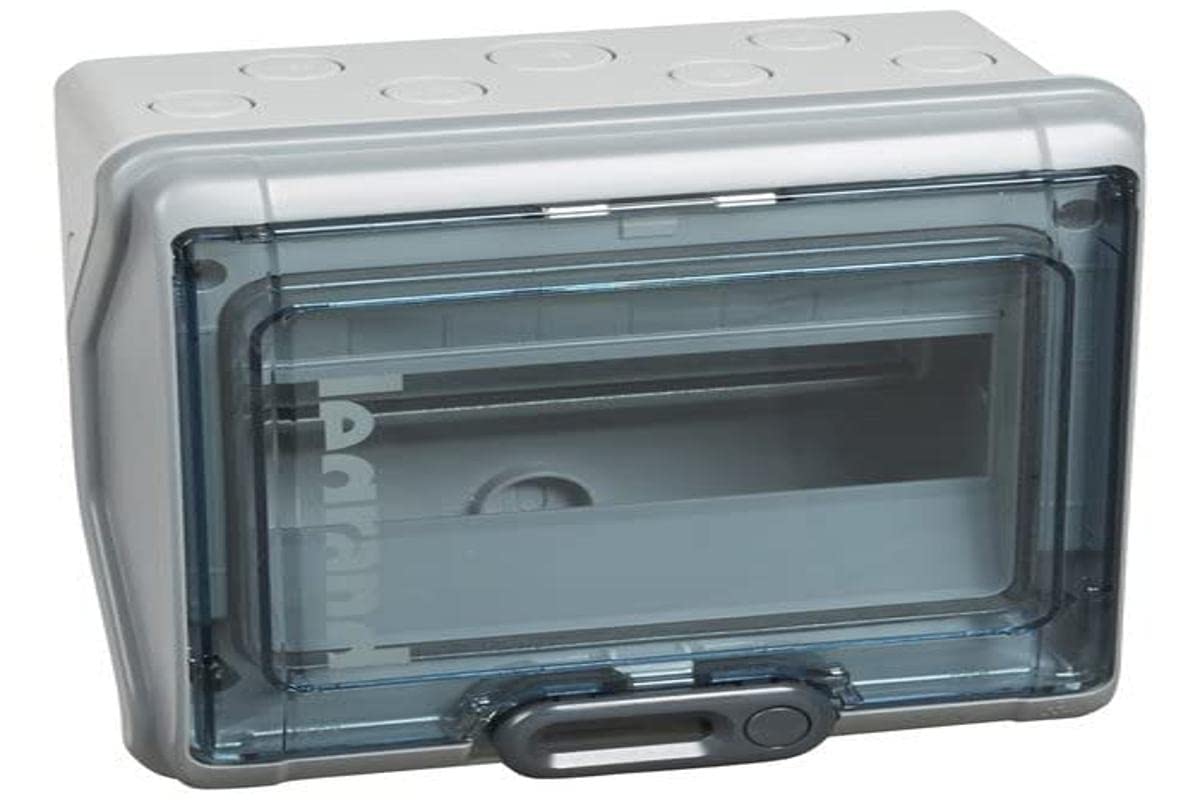 Legrand 8 Module Ekinoxe Plexo Box, IP65 Waterproof, Grey, Polystyrene, Main Product Only
