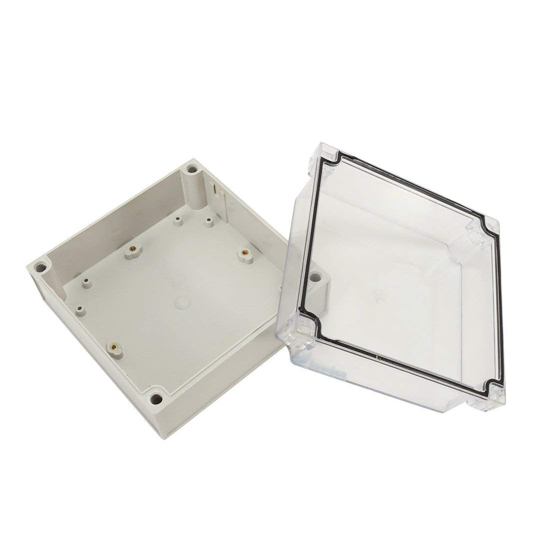 JAMPS 180x180x100mm Clear Cover TRANSPARENT Junction Box IP66 Waterproof Project Case Enclosure PC Transparent Cover (7.09 x 7.09 x 3.94 inches)