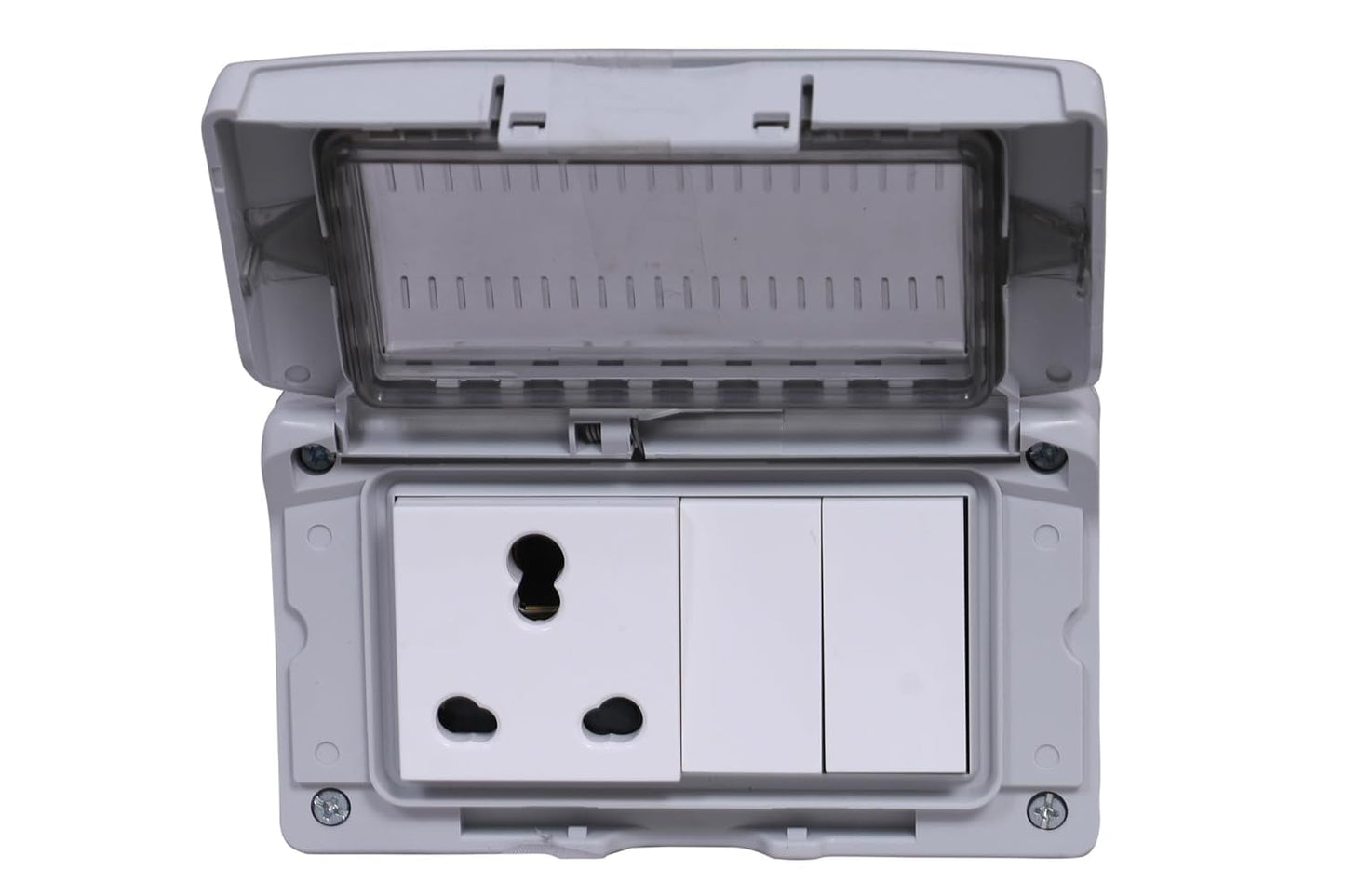 JAMPS Legrand Plexo Box 4 Module Waterproof Enclosure with 2 16A Socket |Combi Box|