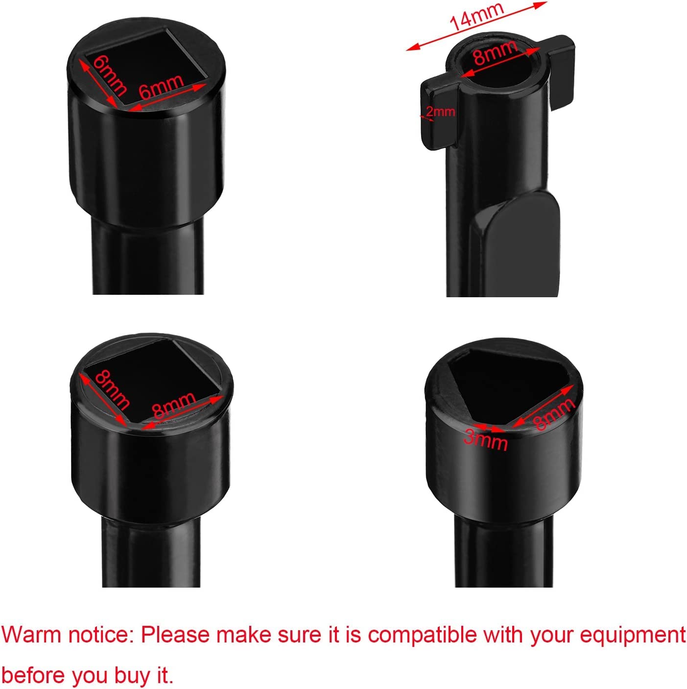 4 Way Utility Key Round End And Fixed Square, 120 X 119 mm