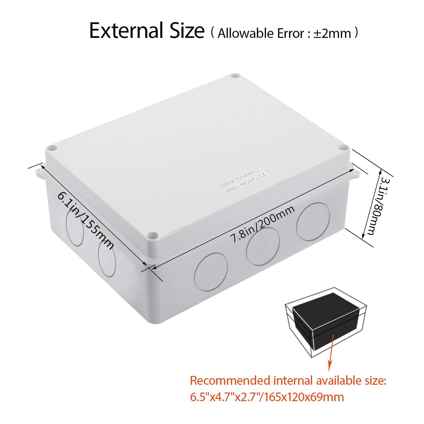 JAMPS Jainson ABS Junction Box and Distribution Box (300X250X120)