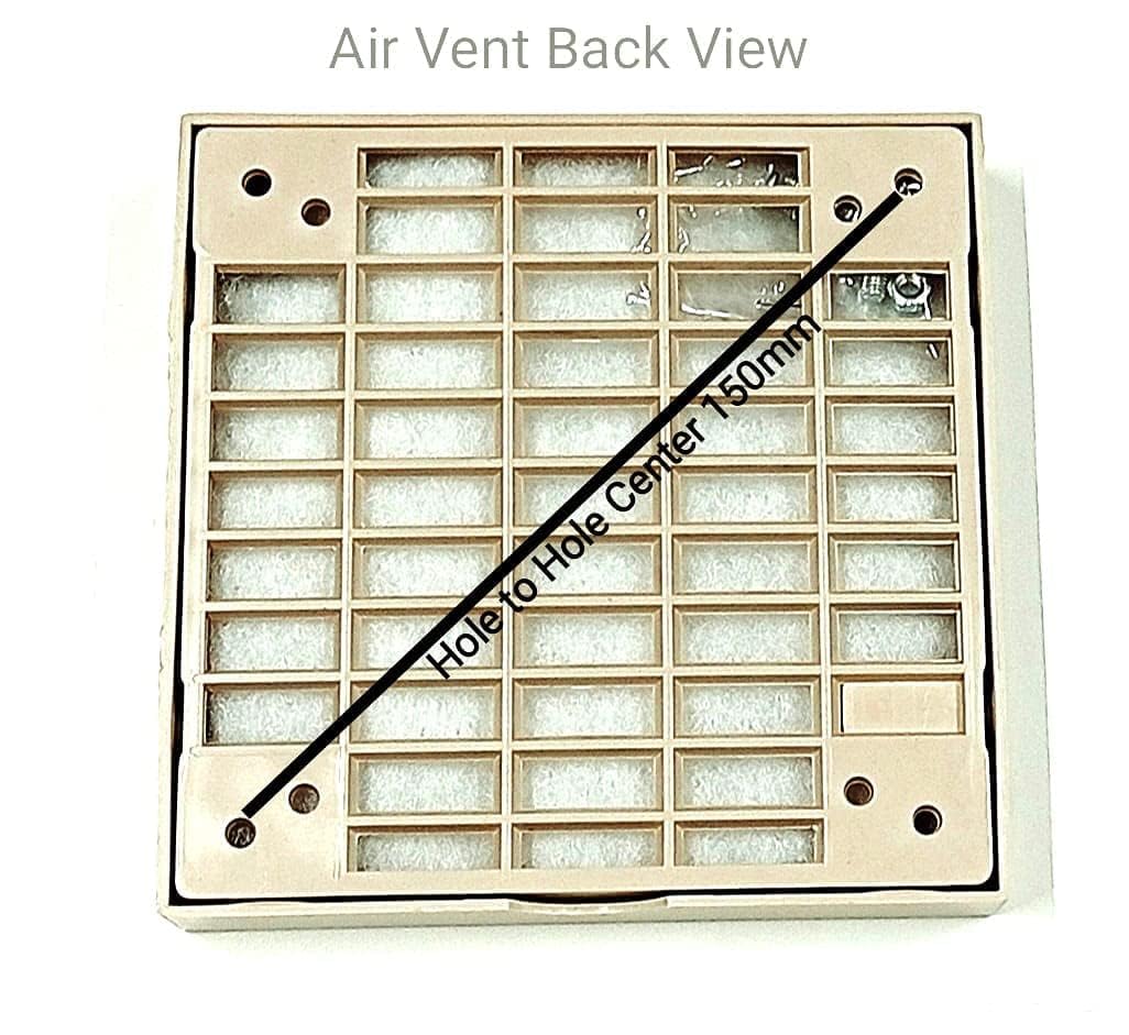 ELECTRO Air Vent Fan Filter for Electrical Panel with Screw set 130mmX130mm for 4" (inch) fan
