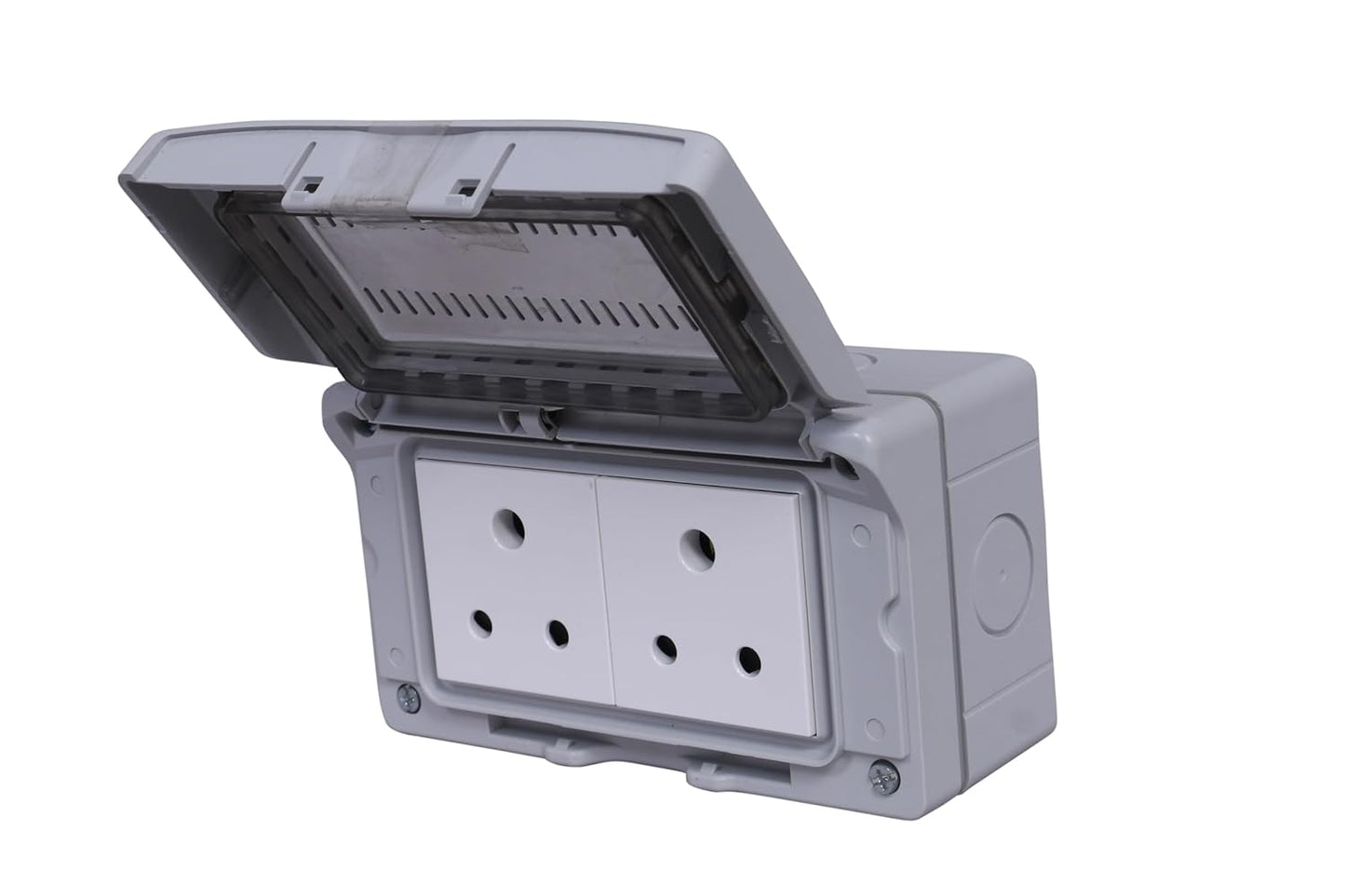 Legrand Plexo Box 4 Module Waterproof Enclosure with 1 6A Socket and 2 6A Switch |Combi Box|