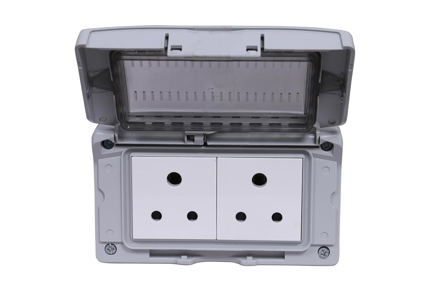 Legrand Plexo Box 4 Module Waterproof Enclosure with 2 6A Socket |Combi Box|