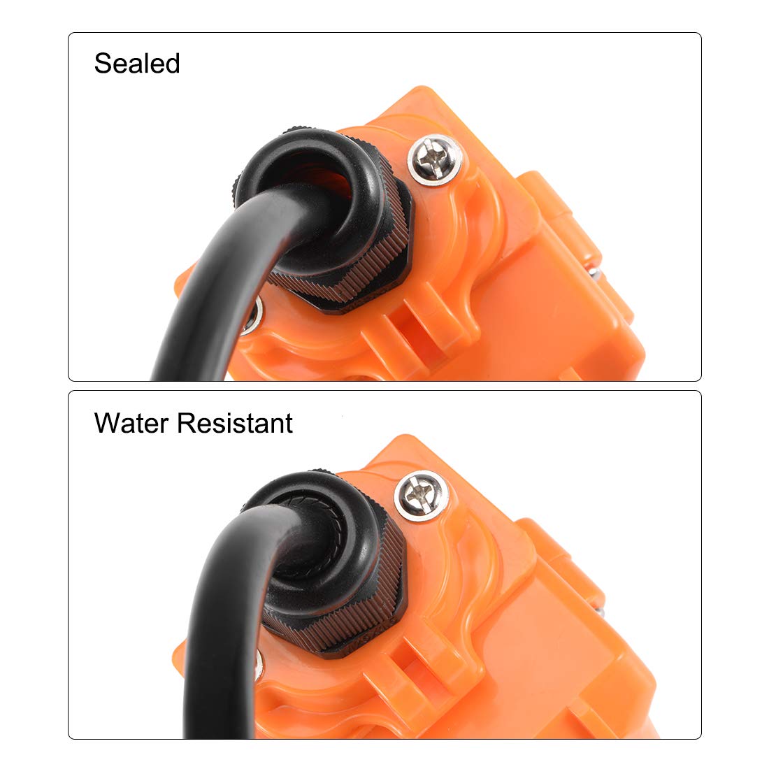 JAINSON 10Pcs M25 Plastic Cable Gland Waterproof Connector for 9mm-17mm Dia Wires