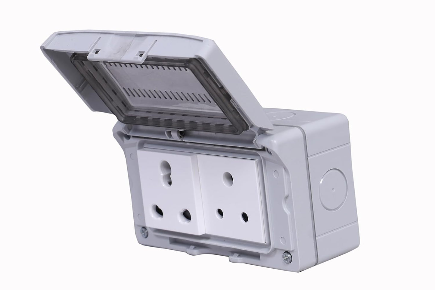 Legrand Plexo Box 4 Module Waterproof Enclosure with 1 16A Socket and 6A Socket each |Combi Box|