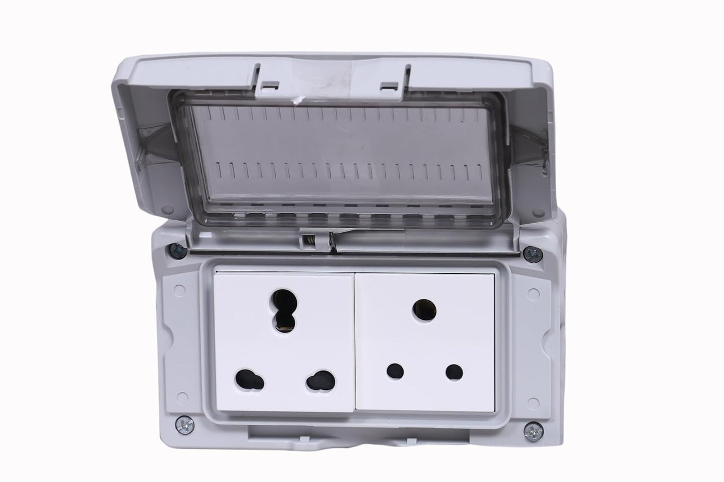 Legrand Plexo Box 4 Module Waterproof Enclosure with 1 16A Socket and 6A Socket each |Combi Box|