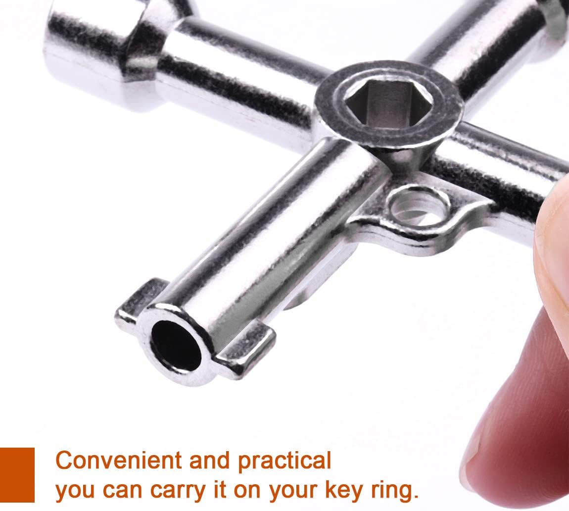 4-Way Multi-Functional Utilities Key Stainless Steel