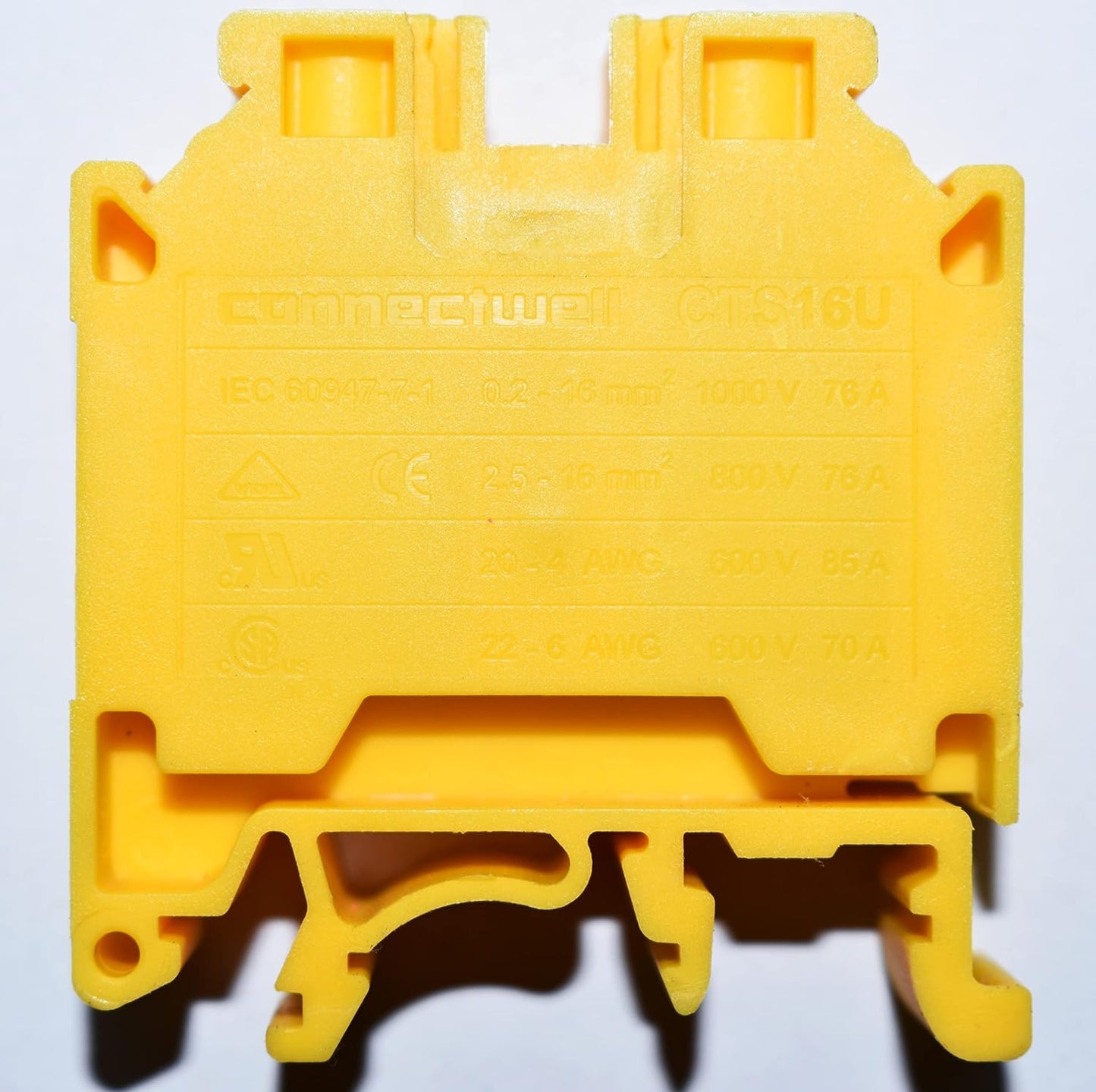 CONNECTWELL CONNECTOR CTS16U YELLOW (50)