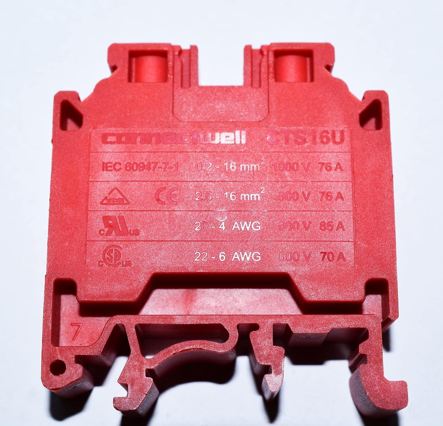 CONNECTWELL CONNECTOR CTS16U RED (10)