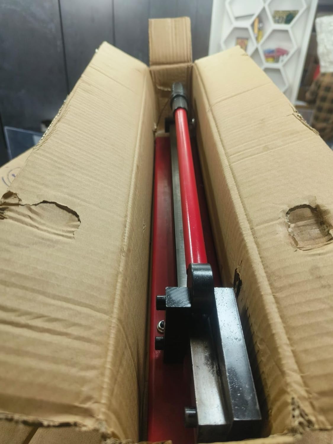 JAINSON JDRC Din Rail Cutter Tool Double Groove w/ 50CM Ruler for Cutting Slotted Aluminium, Steel Din Rail 35mm Width, 7.5mm Height