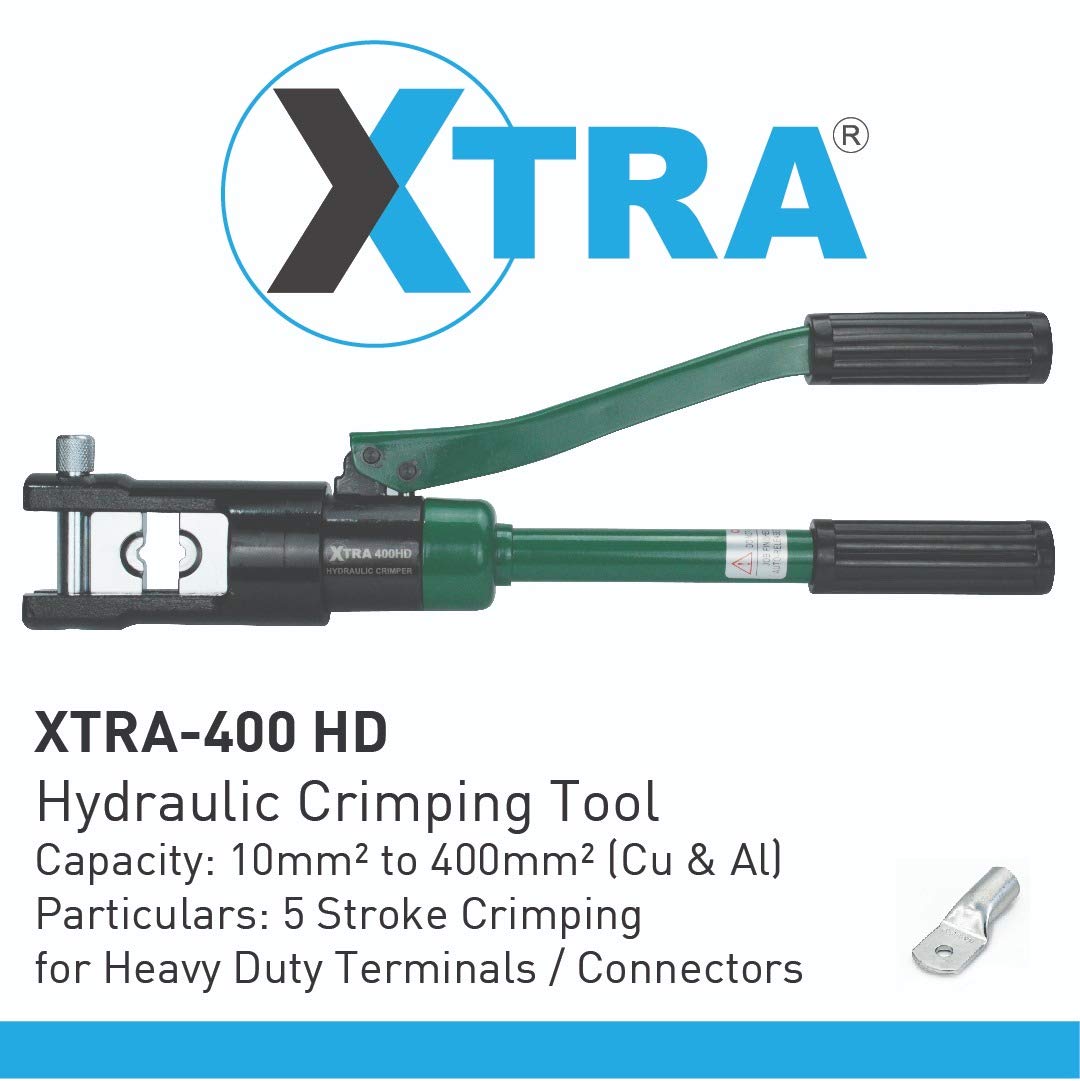 XTRA 400-HD HYDRAULIC CRIMPING TOOL KIT (10-400 mm, 14 Sets)