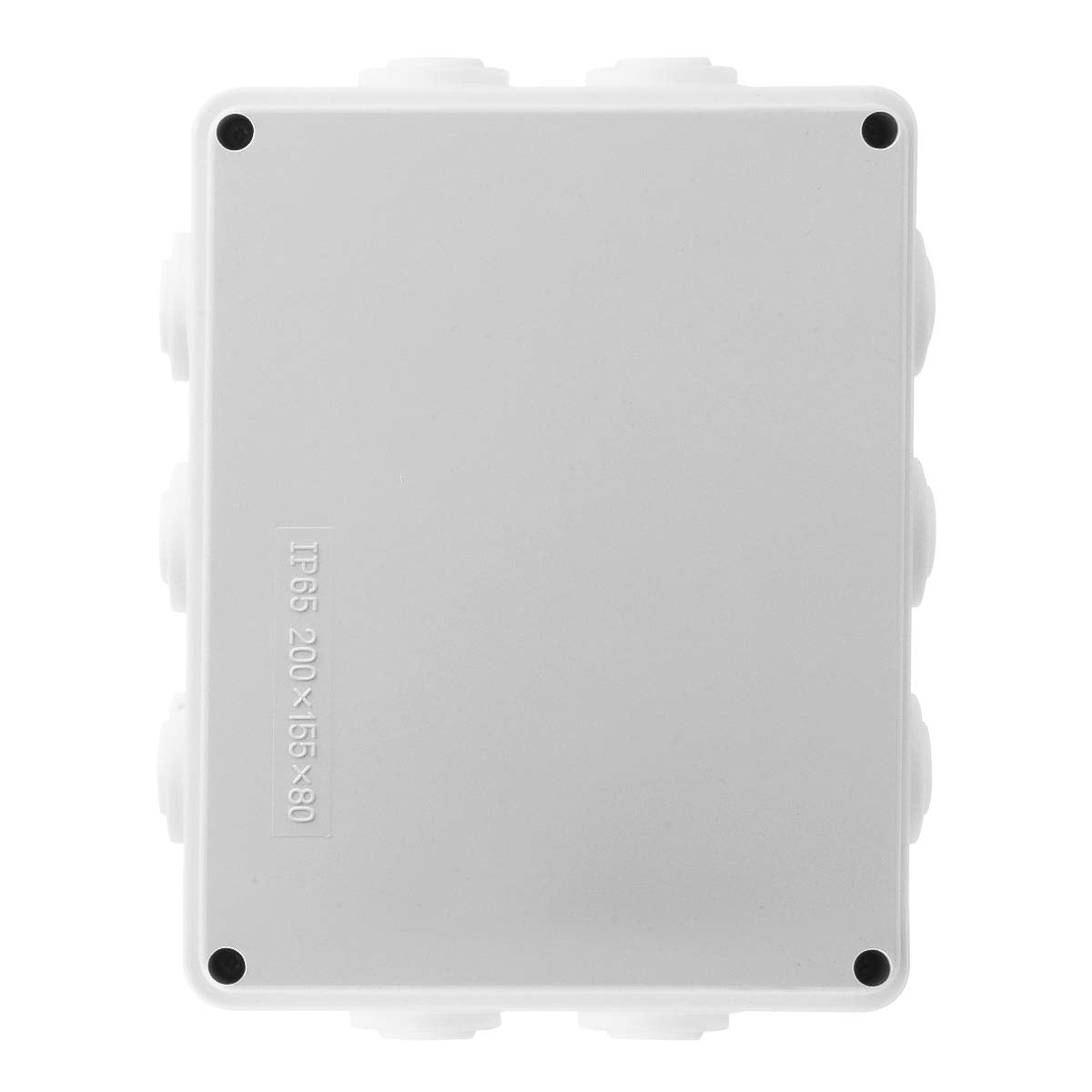 YXQ 200x155x80mm Electrical Junction Box w Holes IP65 Waterproof Dustproof Universal Electric Project Enclosure (7.9 x 6.1 x 3.1inches)