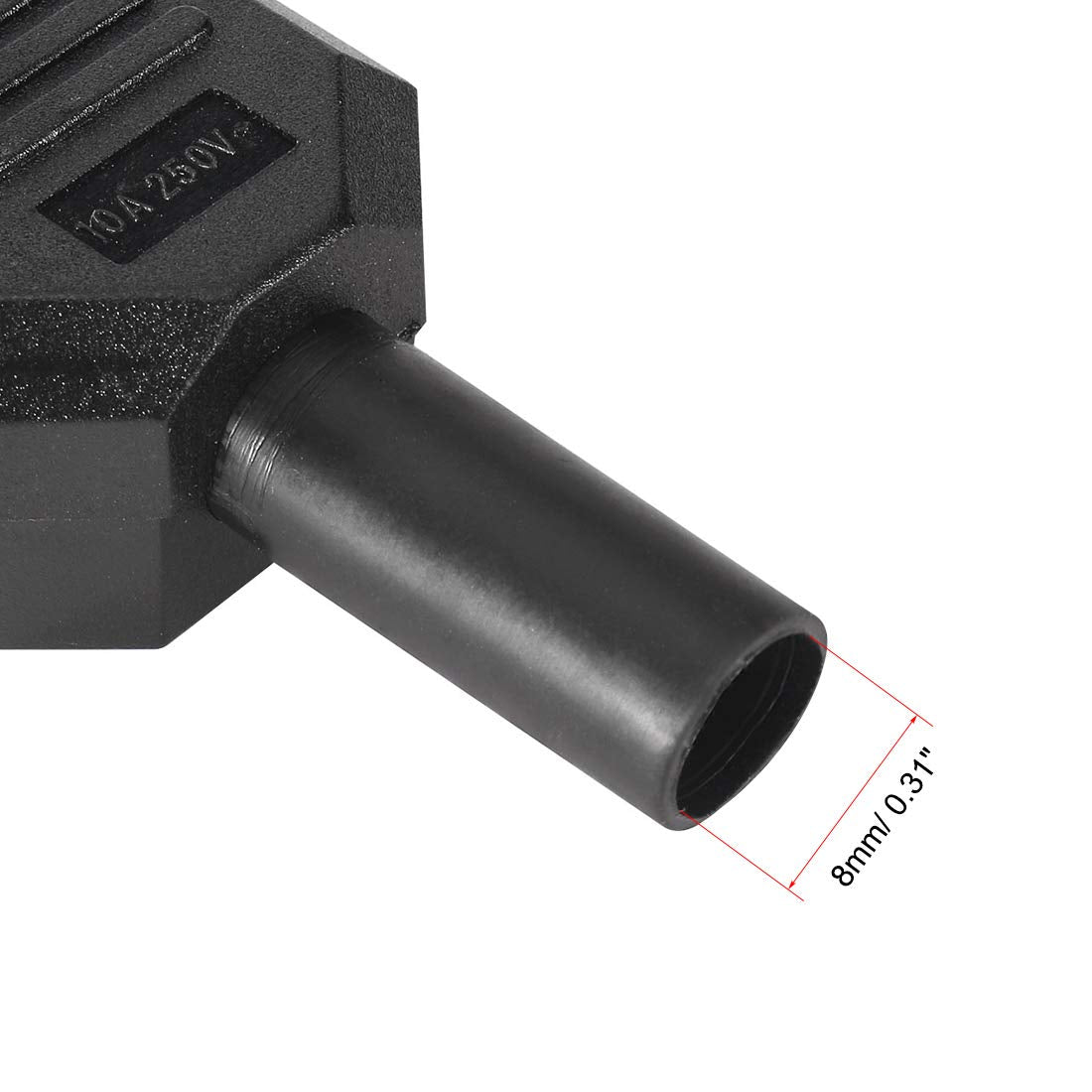 MX 1655 10A Female 3 Terminals IEC320 C13 Power Adapter Connector (3 PCS)