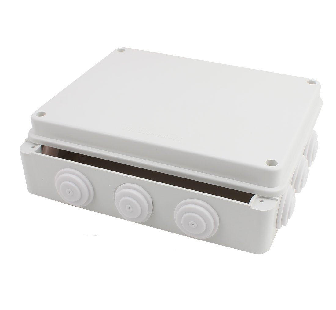 Tosun 255mmx200mmx80mm IP65 Waterproof Junction Box Electric Project Case Enclosure with Holes(10" x 7.9" x 3.1")