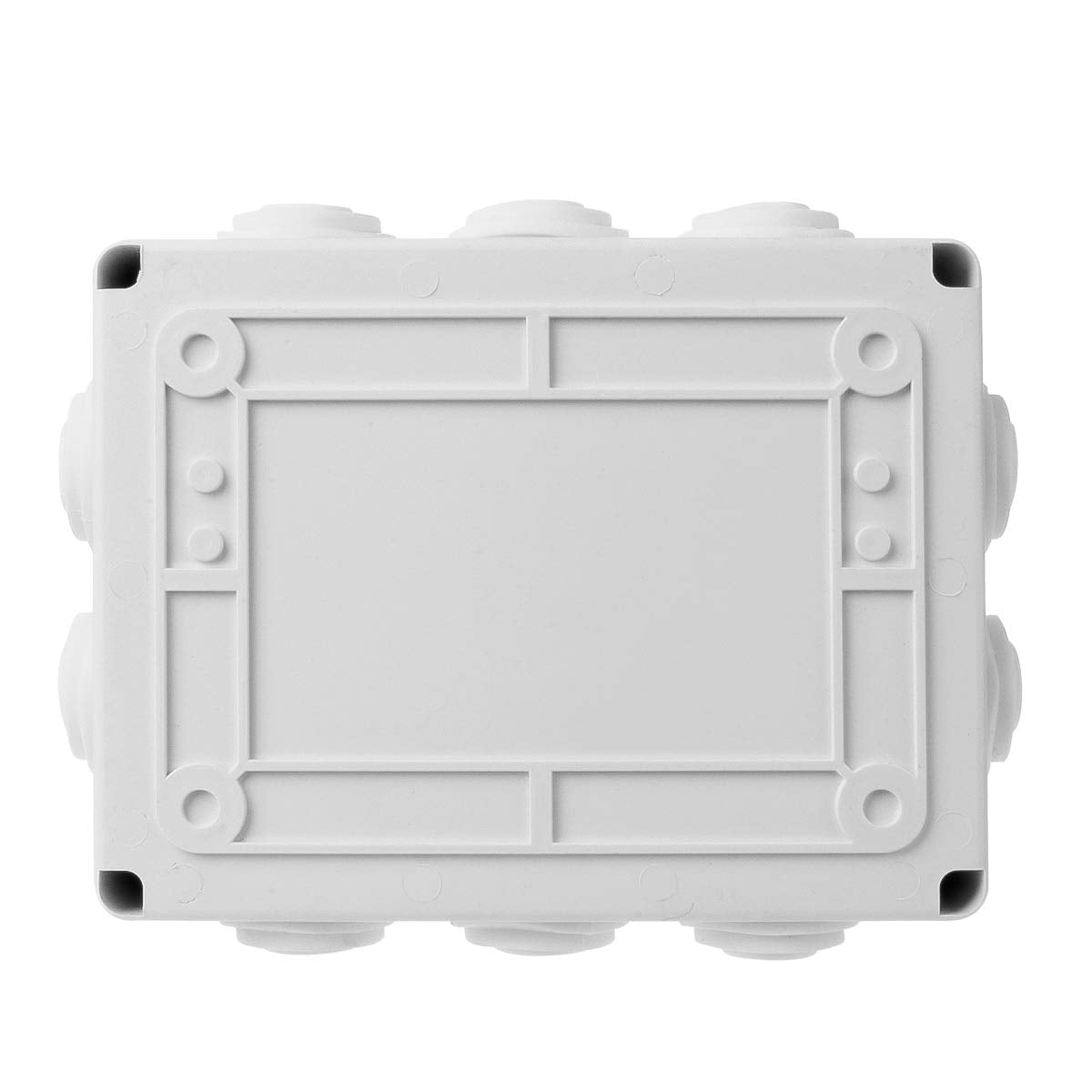 YXQ 200x155x80mm Electrical Junction Box w Holes IP65 Waterproof Dustproof Universal Electric Project Enclosure (7.9 x 6.1 x 3.1inches)