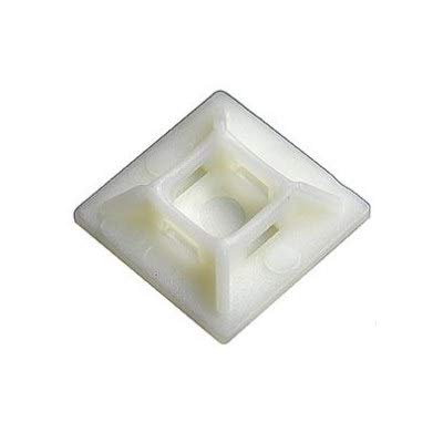 JAMPS® Cable Tie Mounts 25x25(mm), 100pcs/Pack - White (1500)