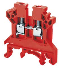 Connectwell CTS2.5UNR 24 Amp 2.5 Sq. mm Red Terminal Block Pack of 100 NOS