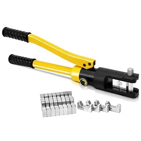JAMPS Jigo16 Ton Manual Hydraulic Cable Crimping Plier Tool Kit (16-300 mm, 2 11 Die)