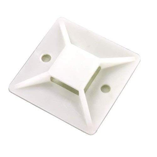JAMPS® Cable Tie Mounts 25x25(mm), 100pcs/Pack - White (1500)