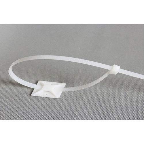 JAMPS® Cable Tie Mounts 25x25(mm), 100pcs/Pack - White (1500)