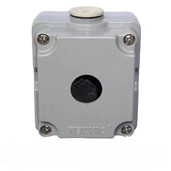 TEKNIC Metallic Series Control Station Enclosure, Die Cast, Extra Height, Grey (1 WAY)