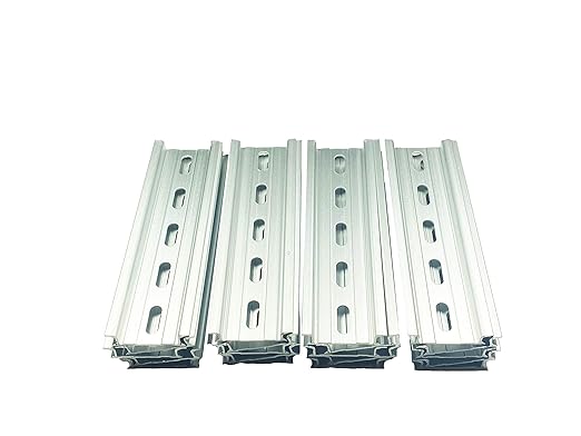 JAMPS 20 Pieces 5" DIN Rail Slotted MS 5 Inches Long 35mm Wide 7.5mm High