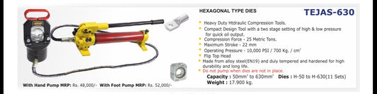 JAINSON TEJAS-630 HYDRAULIC CRIMPING TOOL FOOT PUMP