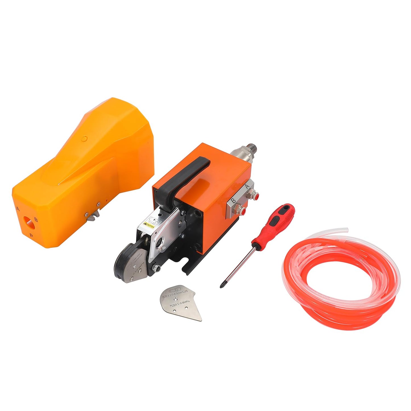 JAINSON VAAYU CHAKRA 6 Pneumatic Crimping Tool Air Powered Wire Machine Up To Crimper Plier Terminals 1.3T Powerful Output 0.5-0.7Mpa 6Feet Hose Fit Ferrule Awg28-7 AM 6-4 0.08-10mm²