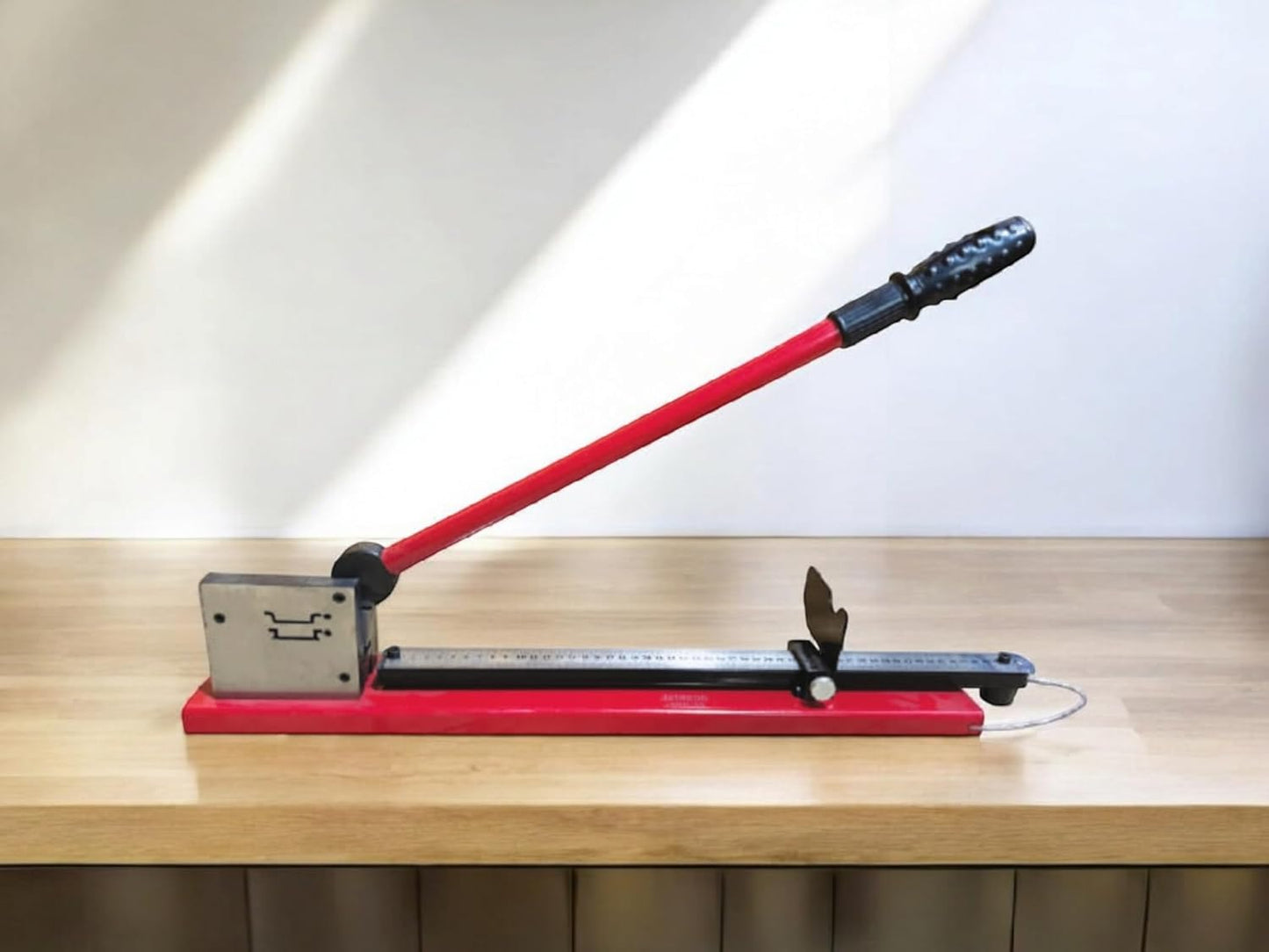 JAINSON JDRC Din Rail Cutter Tool Double Groove w/ 50CM Ruler for Cutting Slotted Aluminium, Steel Din Rail 35mm Width, 7.5mm Height