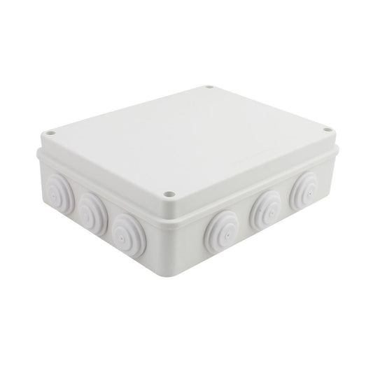 Tosun 255mmx200mmx80mm IP65 Waterproof Junction Box Electric Project Case Enclosure with Holes(10" x 7.9" x 3.1")