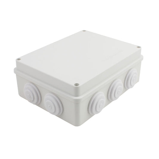 YXQ 200x155x80mm Electrical Junction Box w Holes IP65 Waterproof Dustproof Universal Electric Project Enclosure (7.9 x 6.1 x 3.1inches)