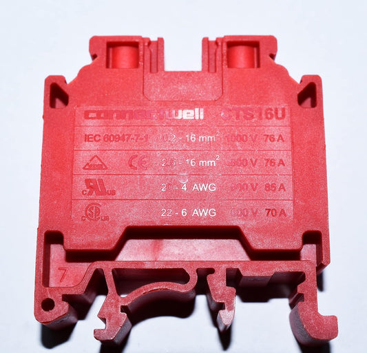 CONNECTWELL CONNECTOR CTS16U RED 50 PCS