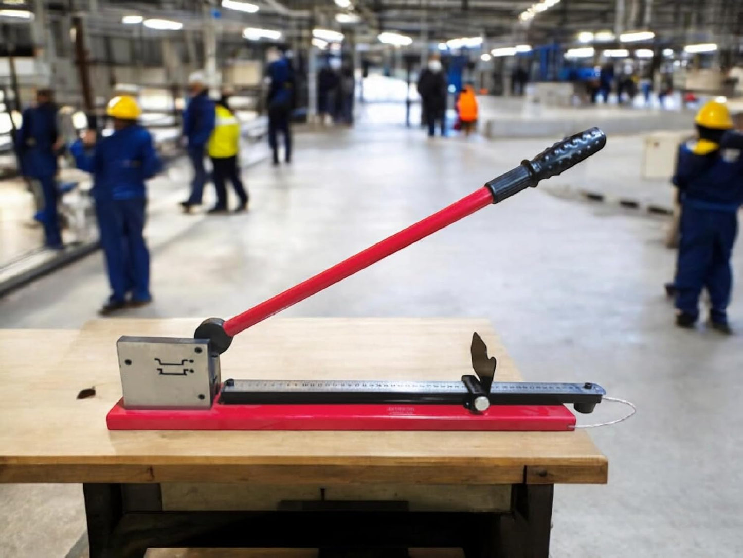 JAINSON JDRC Din Rail Cutter Tool Double Groove w/ 50CM Ruler for Cutting Slotted Aluminium, Steel Din Rail 35mm Width, 7.5mm Height