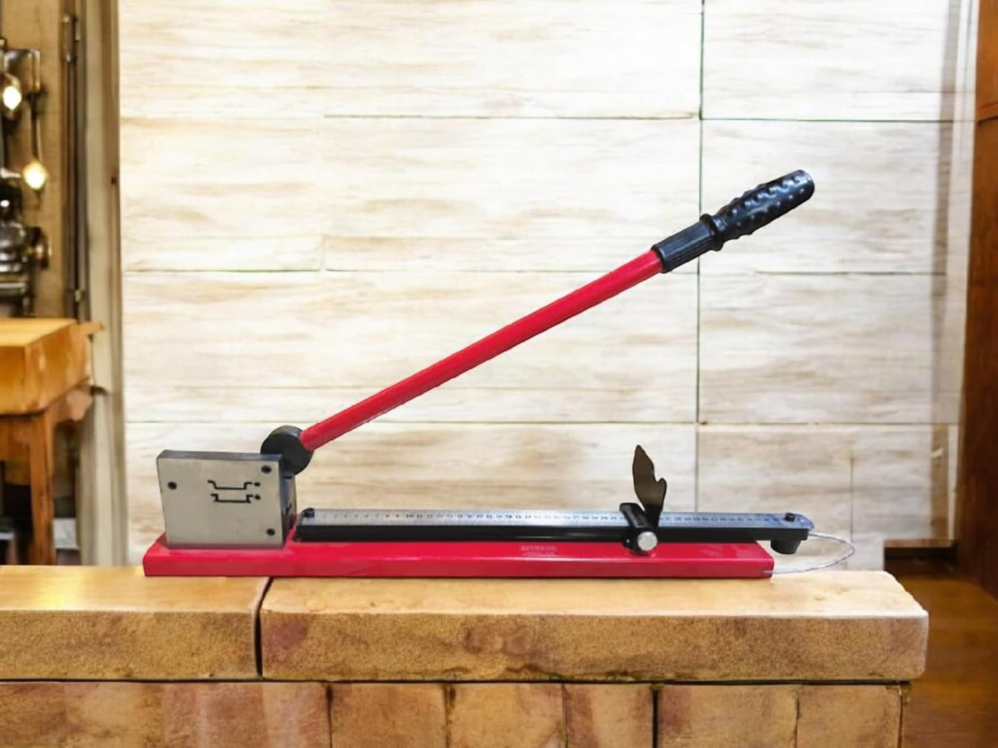 JAINSON JDRC Din Rail Cutter Tool Double Groove w/ 50CM Ruler for Cutting Slotted Aluminium, Steel Din Rail 35mm Width, 7.5mm Height